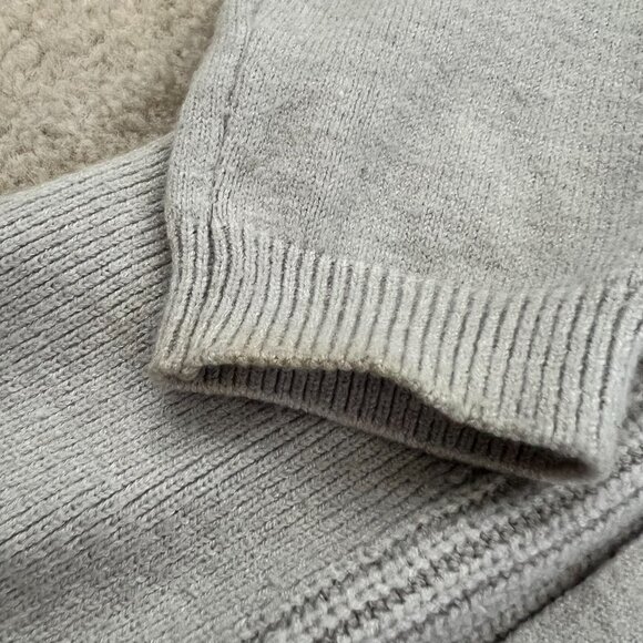 Cyrus Open Front Gray Cardigan Sweater L - Picture 8 of 12